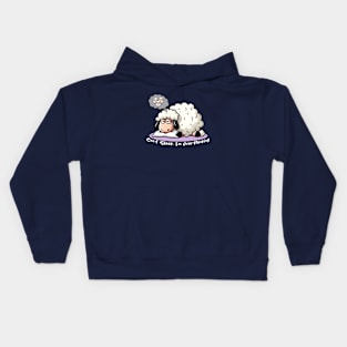 Overthinking Sheep Can't Sleep Kids Hoodie